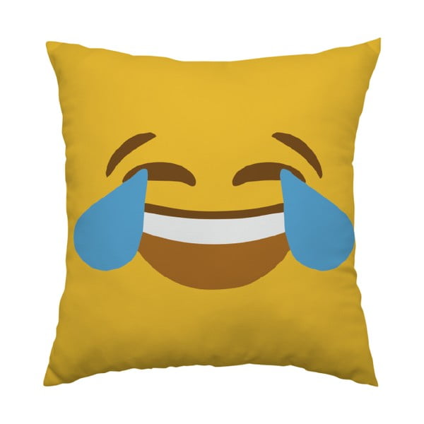 Poduszka Emoji Cry, 40x40 cm