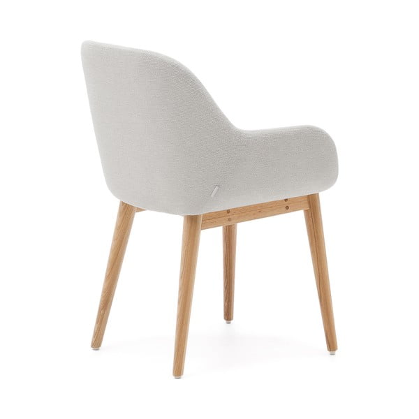 Beżowy tapicerowany fotel jadalniany Konna – Kave Home-image-3