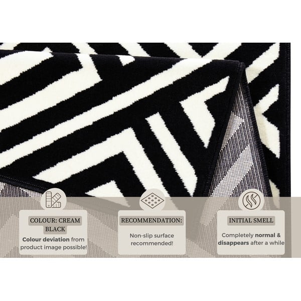 Czarno-biały dywan Zala Living Art, 140x200 cm-image-4