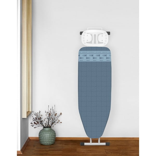 Niebieski bawełniany pokrowiec na deskę do prasowania Wenko Air Comfort, dł. 140 cm-image-1