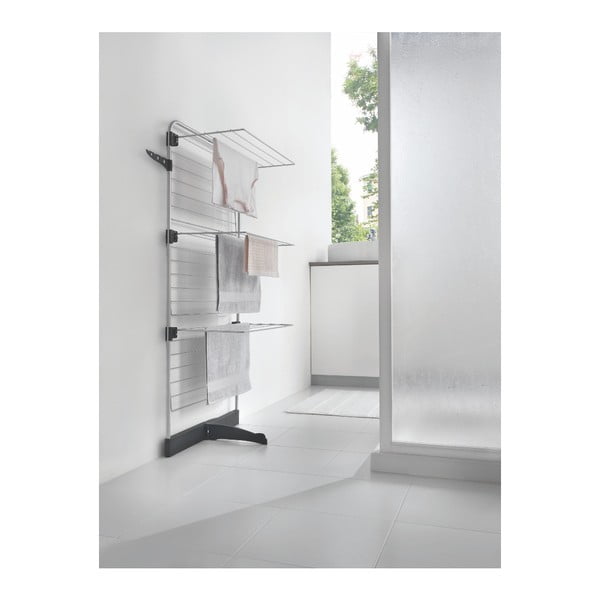 Suszarka na pranie w szaro-srebrnym kolorze 22 m Thunder – Metaltex-image-1