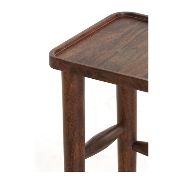 Stolik z litego drewna akacjowego 42x42 cm Qiano – Light & Living-image-4