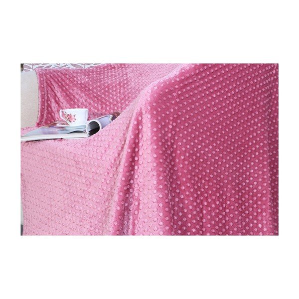 Koc z domieszką bawełny Aksu Rose, 200x150 cm-image-1