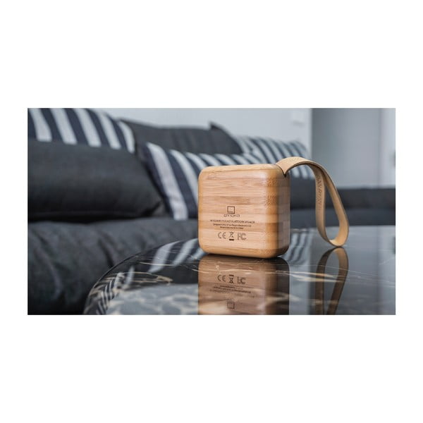 Głośnik bluetooth Gingko Square Bamboo-image-2