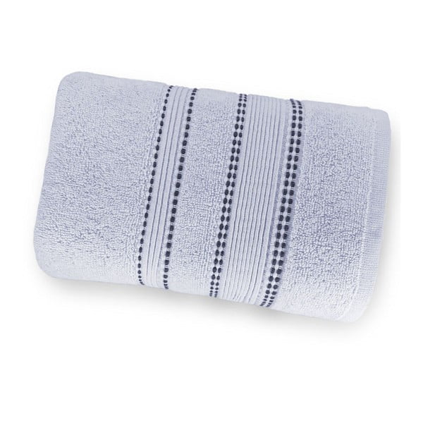 Szary ręcznik kąpielowy ze 100% bawełny Marie Lou Remix, 150x90 cm