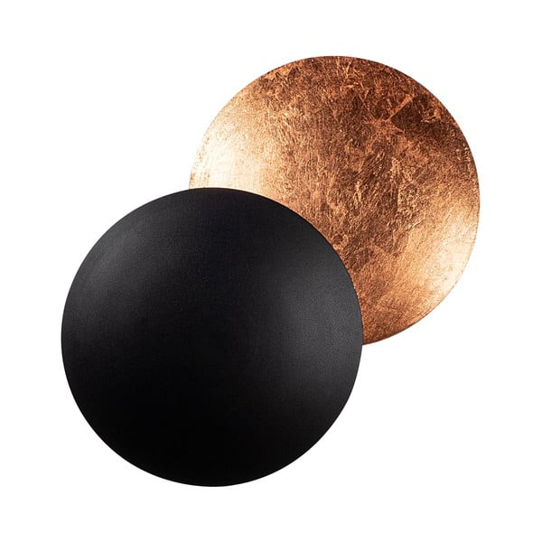 Czarny/w kolorze miedzi kinkiet LED ø 25 cm Yosma – Opviq lights