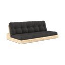 Ciemnoszara rozkładana sofa 196 cm Base – Karup Design