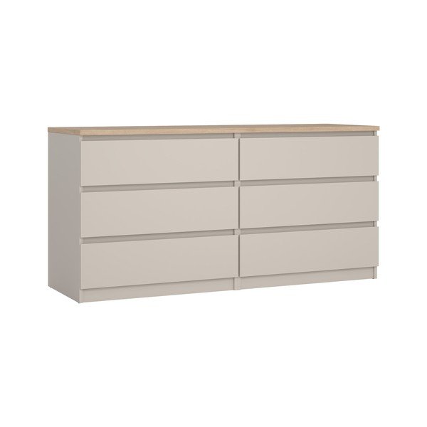 Kremowa komoda 154x76x50 cm Naia – Tvilum