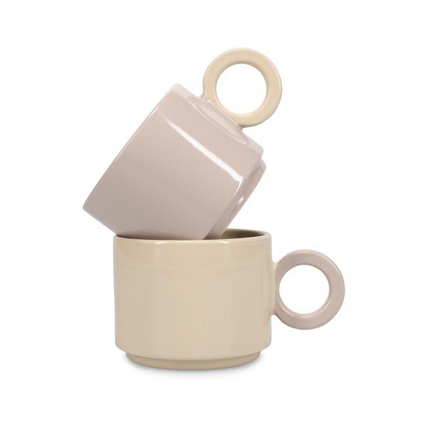 Beżowy kamionkowy kubek 280 ml Lou – ONA-image-2