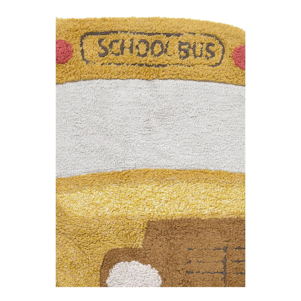 Bawełniany dywan dziecięcy odpowiedni do prania/tkany ręcznie w kolorze ochry 90x130 cm School Bus – Lorena Canals (zdjęcie 5)