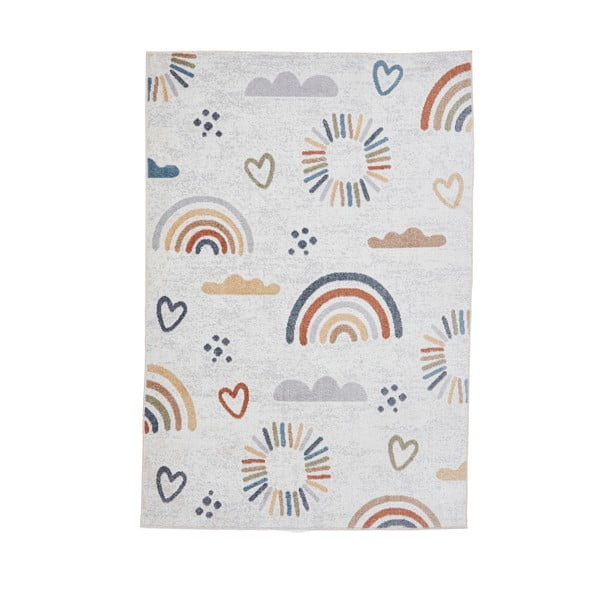 Kremowy dywan dziecięcy 80x150 cm Vida Kids Rainbow – Think Rugs