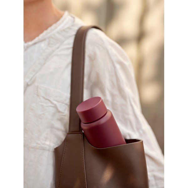 Bordowy kubek termiczny ze stali nierdzewnej 650 ml Singles – Zone-image-2