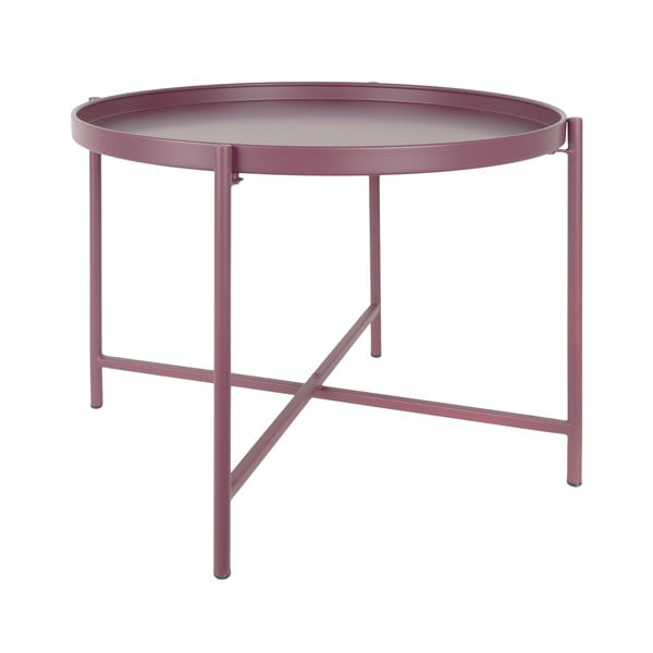 Wrzosowy metalowy okrągły stolik ø 50 cm Meseta  – Leitmotiv