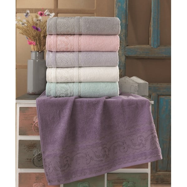 Bawełniane ręczniki zestaw 6 szt. 30x50 cm Lucca – Foutastic