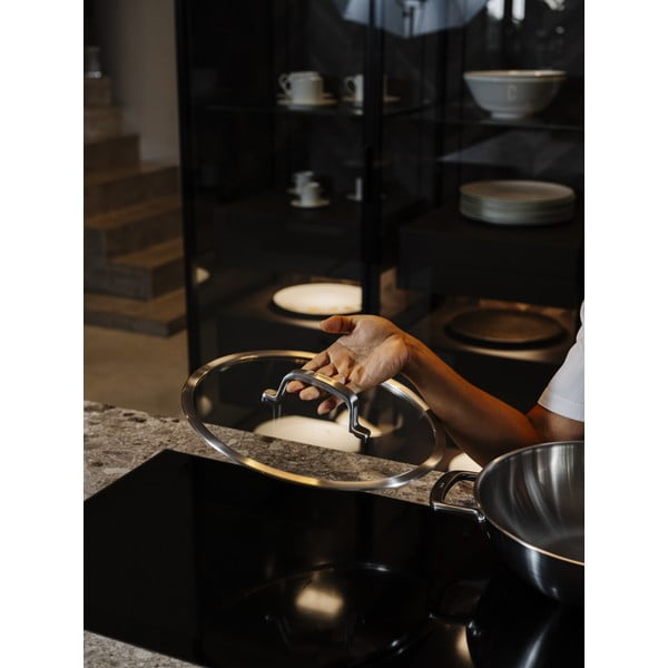 Patelnia wok ze stali nierdzewnej z pokrywką ø 30 cm Chili Ta – FABINI-image-4