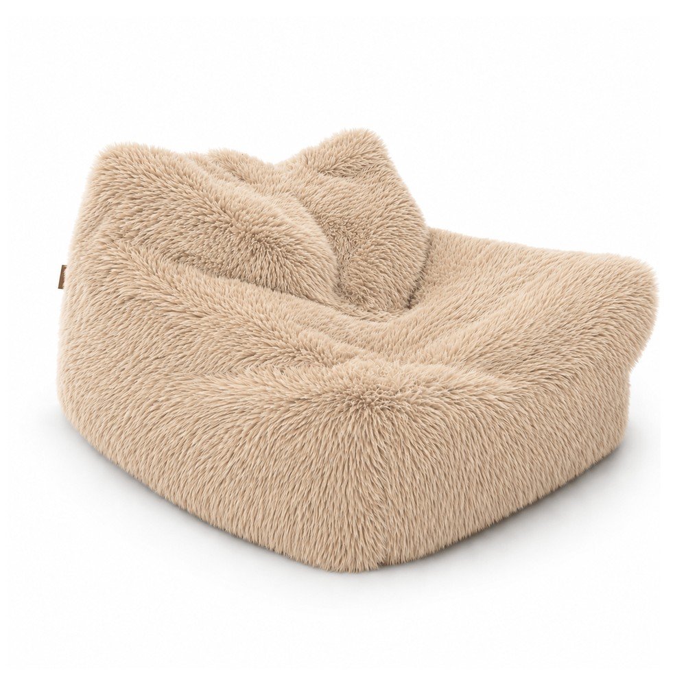 Dziecięcy worek do siedzenia w jasnym naturalnym kolorze Mammoth – Meowbaby