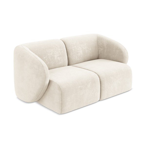 Beżowa sofa z tkaniny szenilowej 174 cm Lani – Makamii-image-2