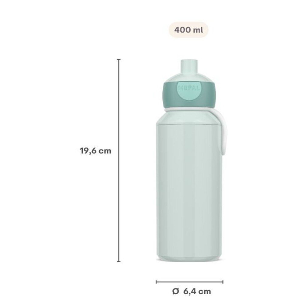 Biała/jasnoniebieska plastikowa butelka dla dzieci 400 ml Sailors Bay by Little Dutch – Mepal (zdjęcie 9)