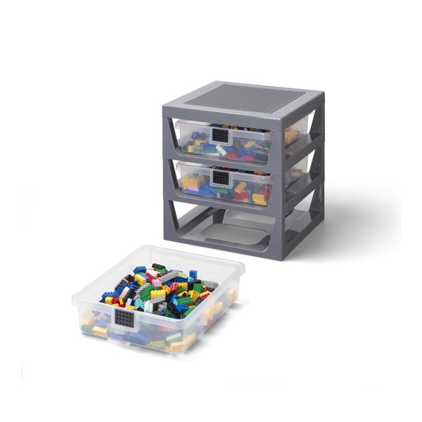 Szary organizer z 3 szufladami Storage - LEGO®-image-2