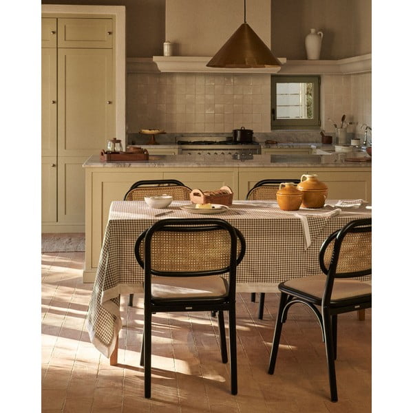 Czarno-beżowe krzesło Doriane – Kave Home-image-3