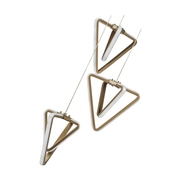 Metalowa lampa wisząca LED w kolorze brązu ø 20 cm Baris – Squid Lighting-image-3