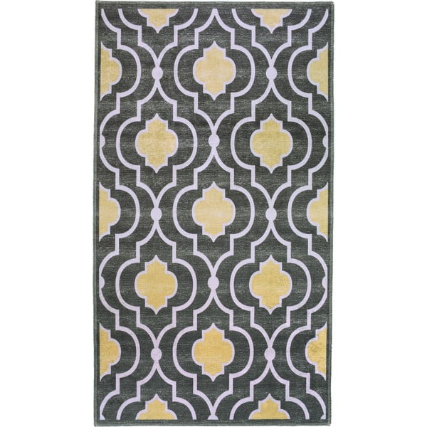 Żółto-szary dywan odpowiedni do prania 230x160 cm – Vitaus