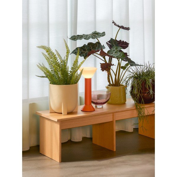 Ceramiczne ręcznie wykonane osłonki na doniczki zestaw 2 szt. ø 21 cm Up – Hübsch-image-4