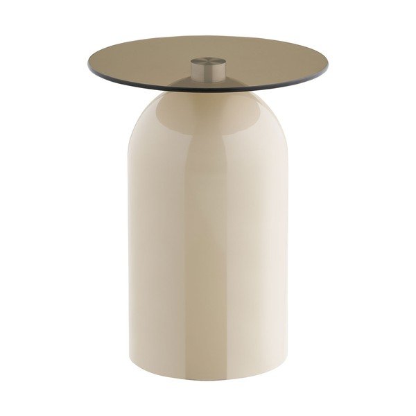 Okrągły stolik ze szklanym blatem ø 40 cm Ravello – House Nordic-image-2