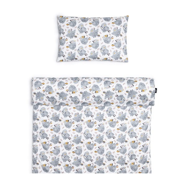 Dziecięca pościel bawełniana do łóżeczka 135x100 cm Owl Princess – ESECO-image-1