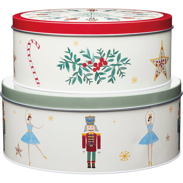 Zestaw 2 puszek KitchenCraft The Nutcracker