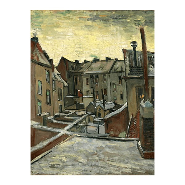 Reprodukcja obrazu Vincenta van Gogha - Houses Seen from the Back, 45x60 cm