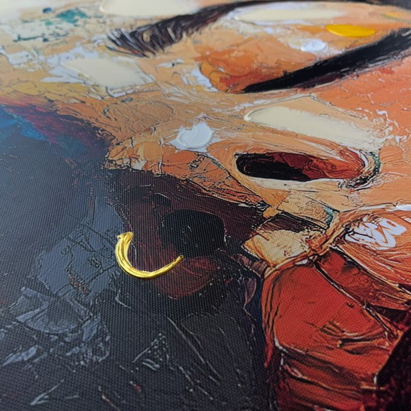 Obraz z ręcznie malowanymi elementami 70x100 cm Vivian – Styler-image-2