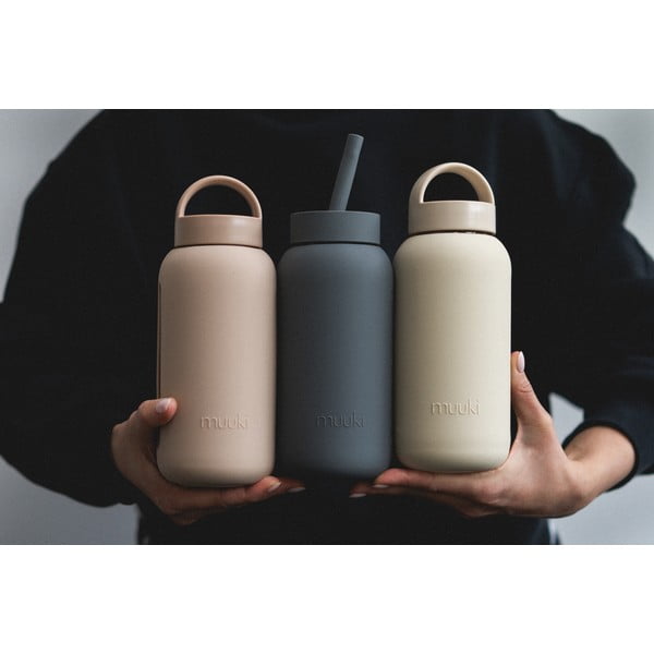 Jasnobrązowa butelka podróżna 500 ml Desert Rose – Muuki-image-3