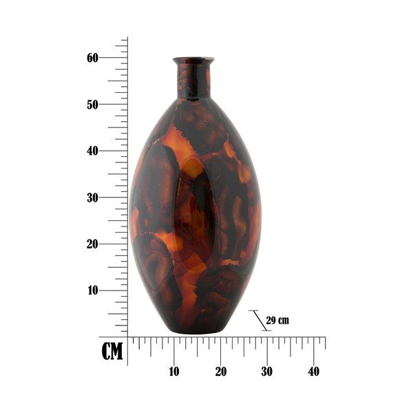 Brązowy wazon ze szkła z recyklingu Mauro Ferretti Ares, wys. 60 cm-image-4