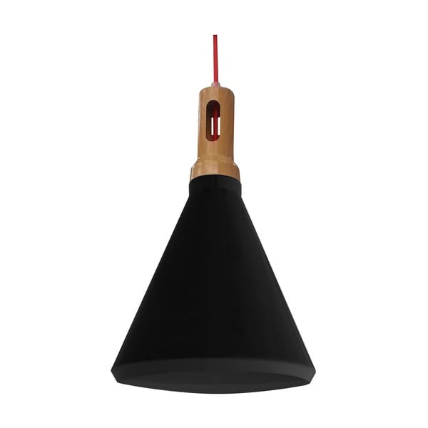 Czarna lampa wisząca z metalowym kloszem ø 26 cm Robinson – Candellux Lighting