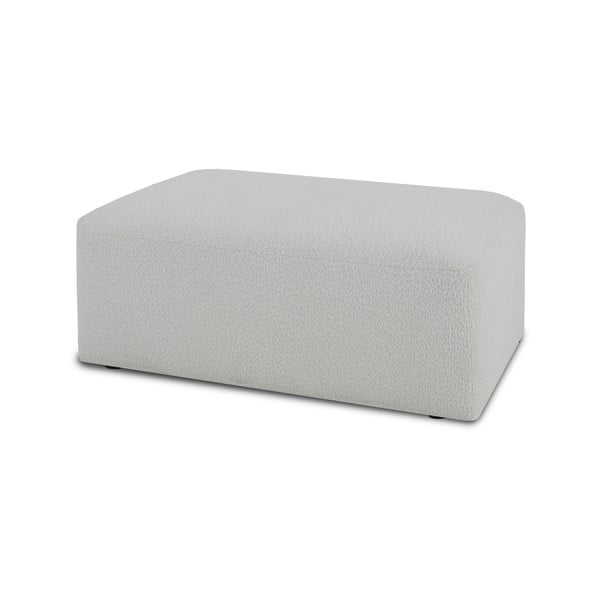 Biały moduł sofy z materiału bouclé Roxy – Scandic-image-1