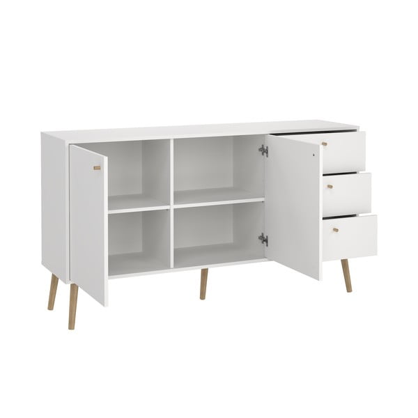 Biała niska komoda 149x82 cm Bodo – Tvilum-image-3