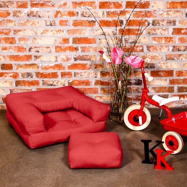 Fotel dziecięcy Karup Baby Cube Red-image-1