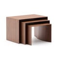 Stoliki w dekorze orzecha zestaw 3 szt. 40x60 cm Litto – Kave Home