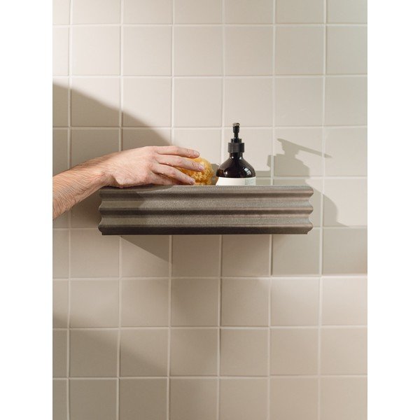 Ścienna półka łazienkowa ze stali nierdzewnej w kolorze srebra Olbi – noo.ma-image-2