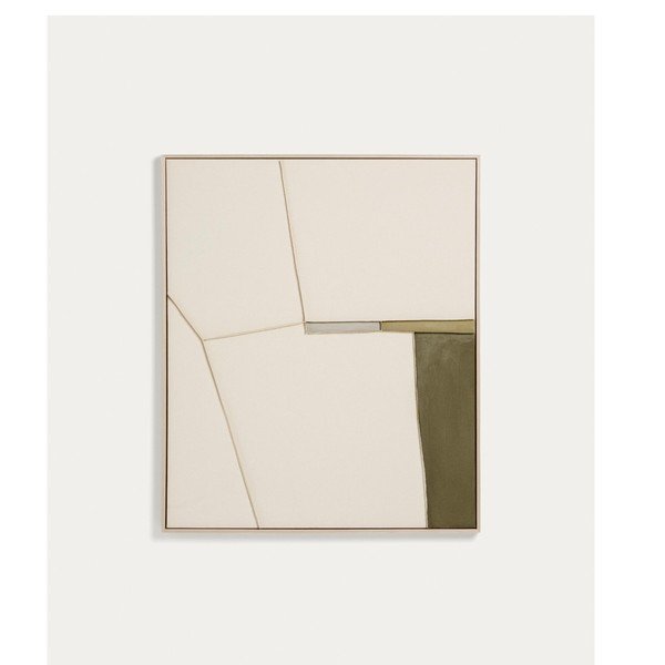 Ręcznie malowany/3D obraz z ramą w zestawie/na płótnie 80x100 cm Deravia – Kave Home-image-3