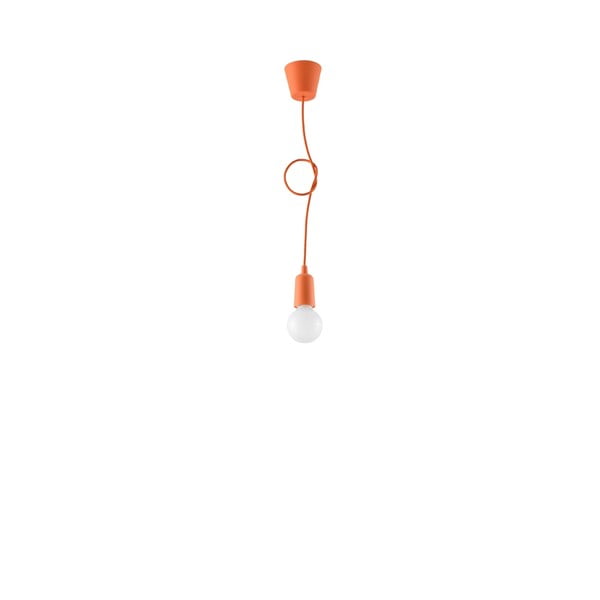 Pomarańczowa lampa wisząca ø 5 cm Rene – Nice Lamps