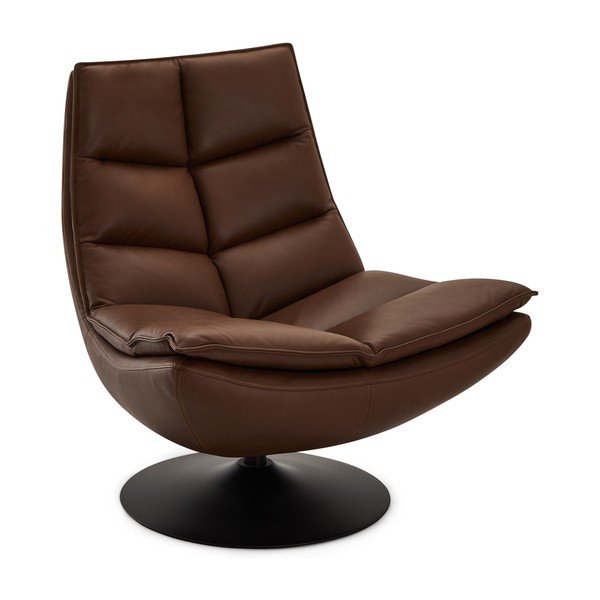 Ciemnobrązowy skórzany fotel Miami – Furnhouse-image-2