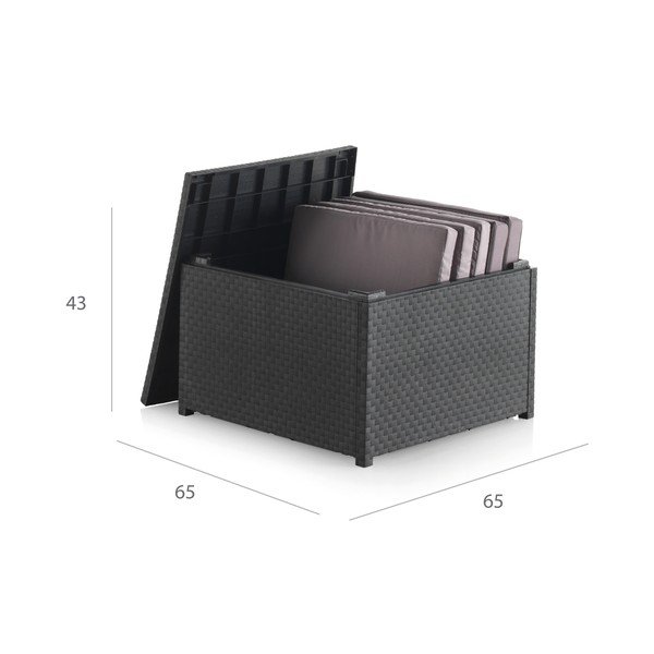 Stolik ogrodowy z imitacji rattanu 56x56 cm – Juinsa-image-4