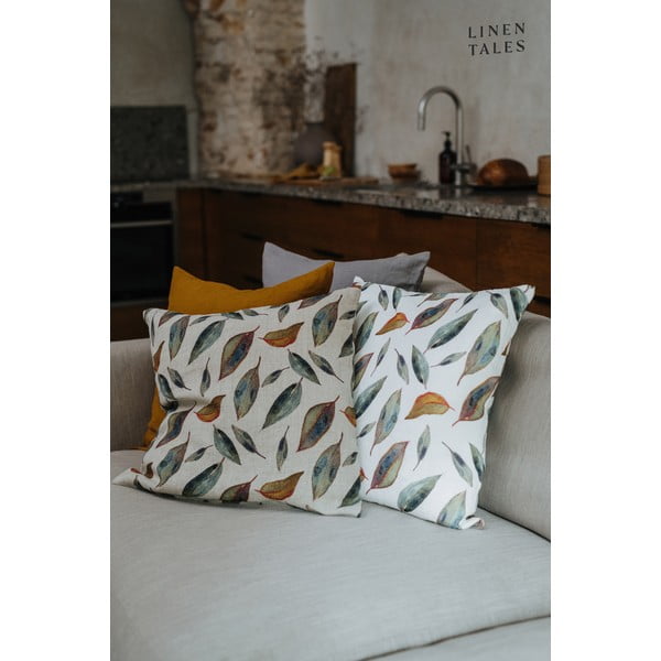 Lniana poszewka na poduszkę 50x50 cm Golden Fall – Linen Tales-image-4
