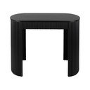 Czarna metalowa konsola 40x100 cm Estriado  – Leitmotiv