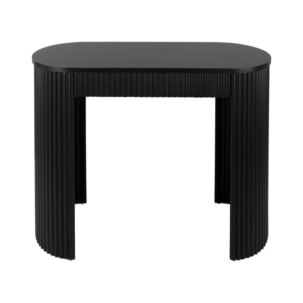 Czarna metalowa konsola 40x100 cm Estriado  – Leitmotiv