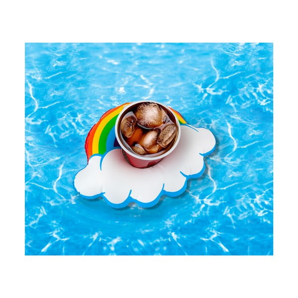 Zestaw 3 dmuchanych kół na napoje w kształcie tęczy Big Mouth Inc.-image-1