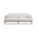 Beżowa częściowo rozkładana sofa z tkaniny szenilowej 214 cm Aurum – Kave Home