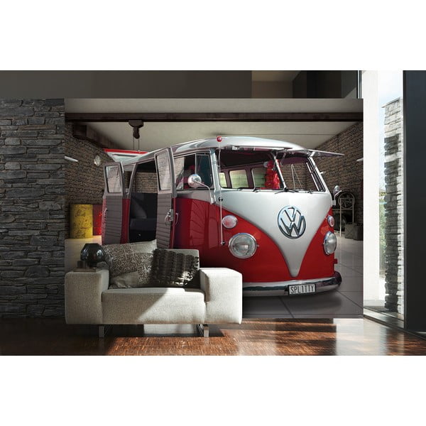 Wielkoformatowa tapeta Czerwony VW, 315x232 cm